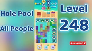 Hole Pool All People Level 248 🕳️🎯 | Easy Start Gameplay & Satisfying Puzzle | Go Answer