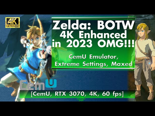 Cemu WiiU Emulator - The Legend of Zelda Breath of the Wild 4K 2160p  gameplay PART 4 (Cemu 1.7.4c) 