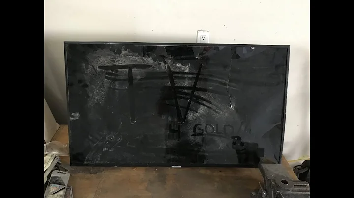 Scrapping a large flatscreen tv for gold, silver, other metals, and very little waste.
