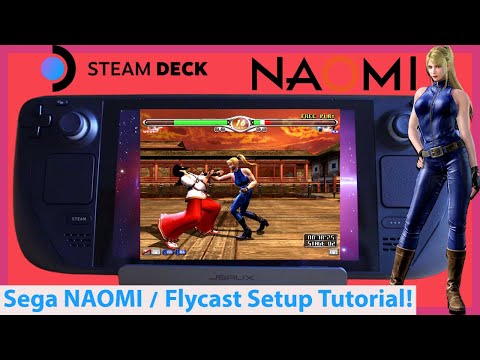 Sega NAOMI on Steam Deck! Emulation Tutorial for The Dreamcast of the Arcade! Flycast on RetroArch