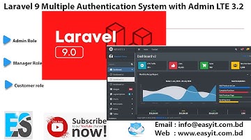Laravel 9 Multiple authentication System with Admin LTE 3.2