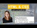 Css pseudoklassen 2 html tutorial deutsch teil 42