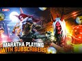 KHELEGAAAA FREE FIRE | MARATHA PLAYING WITH SUBSCRIBER'S -TEAMCODE | ROYAL MARATHA LIVE |