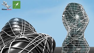 Easy - Grasshopper Tutorial for Beginners | Parametric Tower Design | Rhino Net Worth