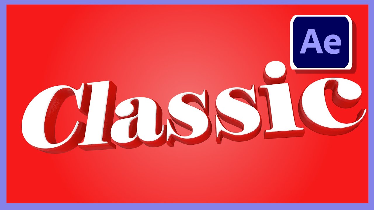 After Effect Tutorial: How to Create 3D Classic Text with Element 3D in After Effect