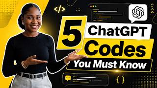 5 ChatGPT Codes that you should start using #ai #chatgpt | Step-by-Step Tutorial