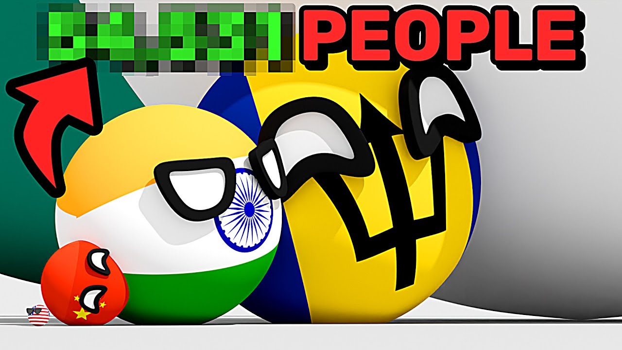 COUNTRIES SCALED BY POPULATION DENSITY Countryballs Animation YouTube