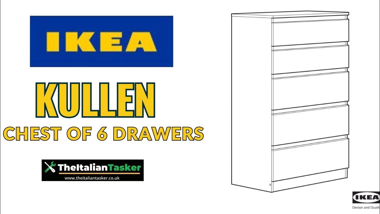 How to assemble ikea KULLEN chest of 5 drawers Easy Instructions