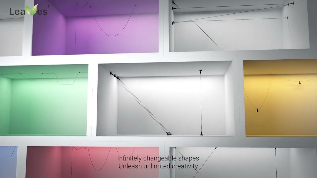 New invention patent productLEAVES flexible track lighting system3D