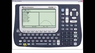 Graficación de Ecuaciones Parametricas Encontrando Máximo y Mínimo de una Función con la Voyage 200