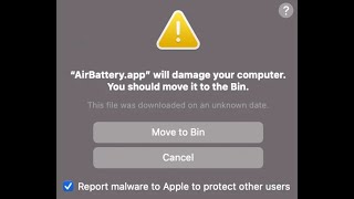AirBattery.app Mac Virus Removal Guide screenshot 3