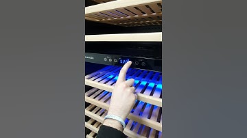 Resetting the compensation temperature on a Dunavox DX-181.490 wine cabinet