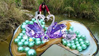 Giant clams in the wilderness, with countless desirable pearls and gemstones, are so beautiful