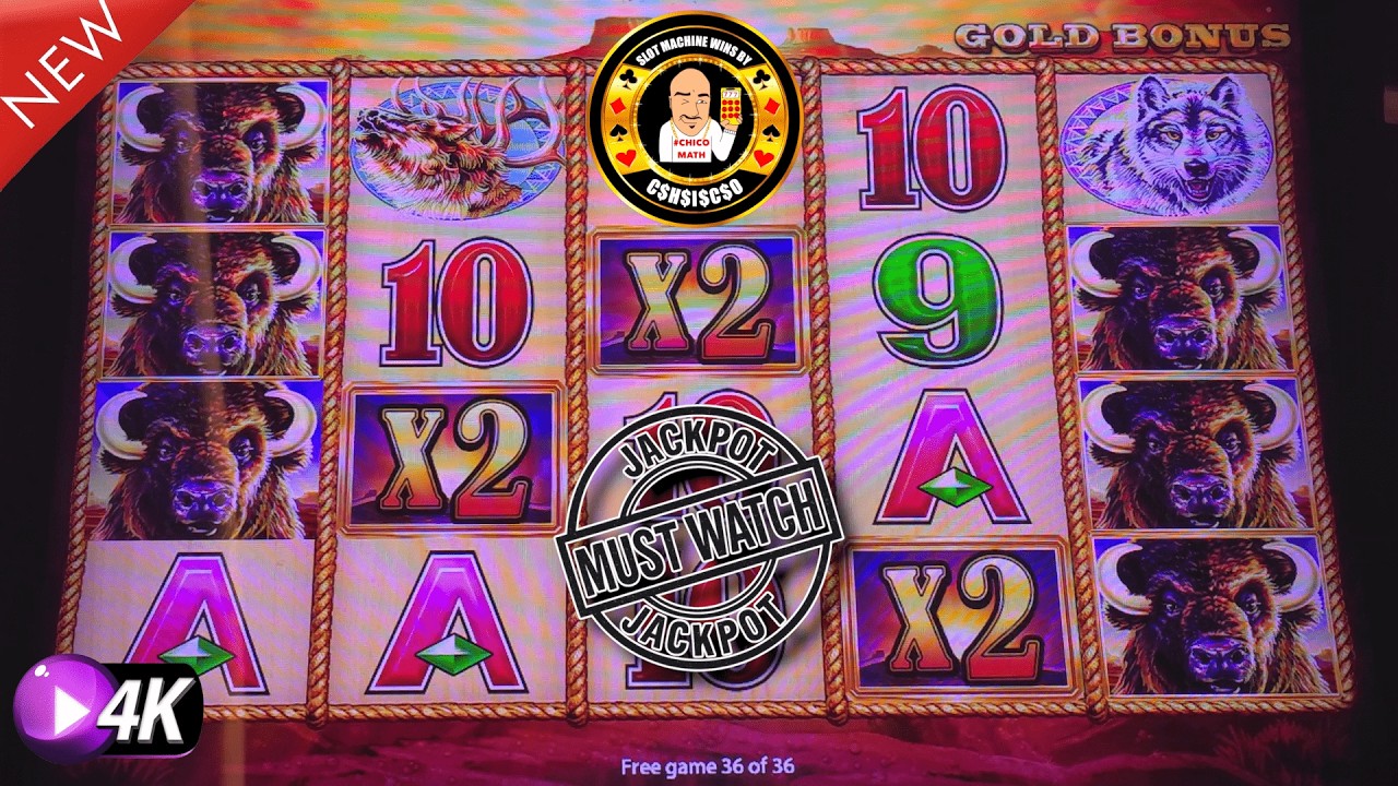 gái xinh khoe vú to 3 SUNSETS JACKPOT HAND PAY on Buffalo Gold Slot Machine