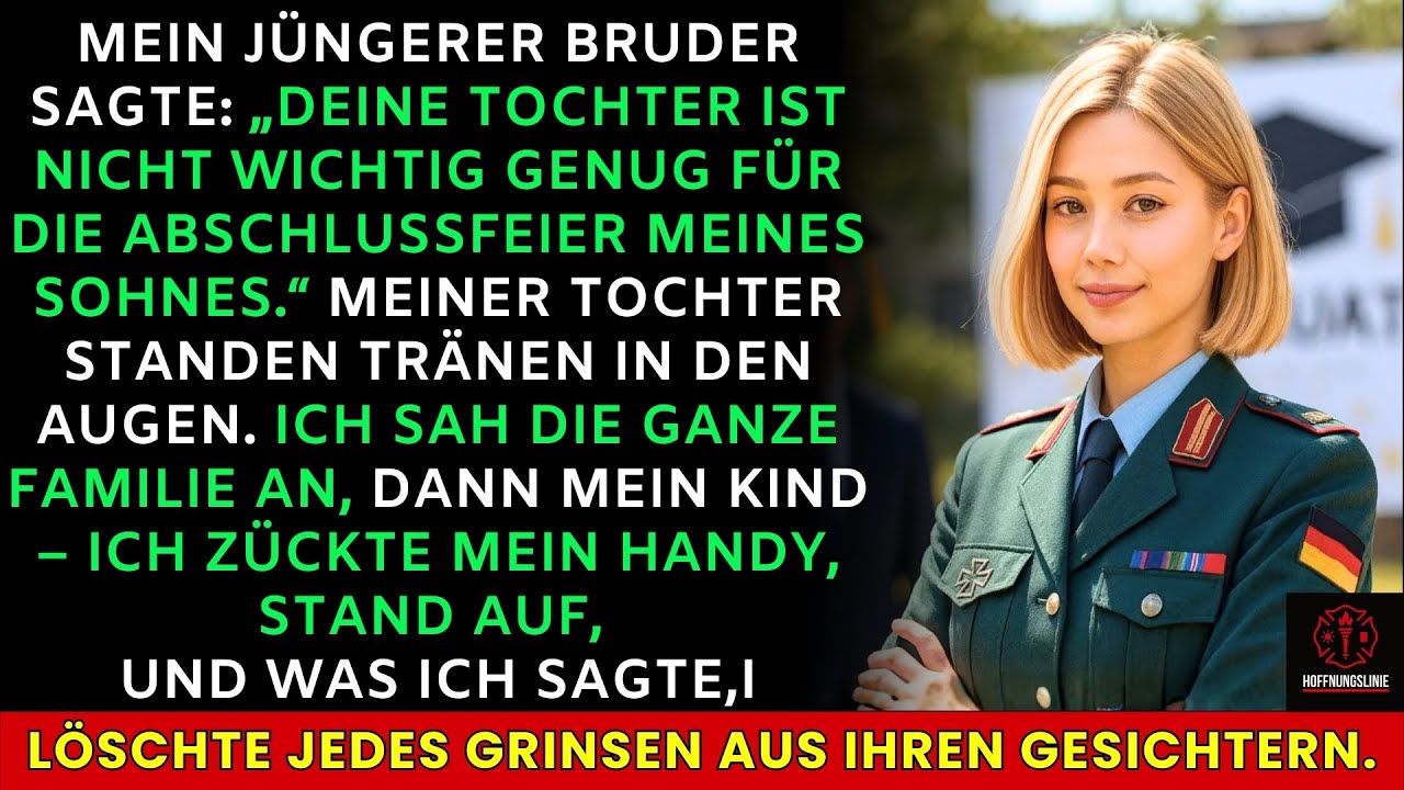 Mein Bruder: „Dein Kind ist nicht wichtig genug fürs Zeugnisfest“ – dann…