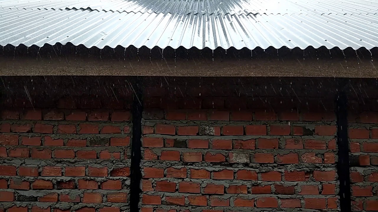 ASMR 3 Hours Rain on Zink Roof Rain Sounds to Sleep, Study, Relax