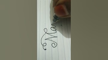 Name writing 🧡🧡manisha💜💜#handwriting #cursivewriting #calligraphy #viralshorts