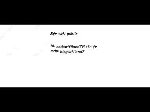 IDENTIFIANT SFR WIFI PUBLIC