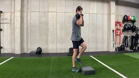 Front Foot Elevated Split Squat with Rotation