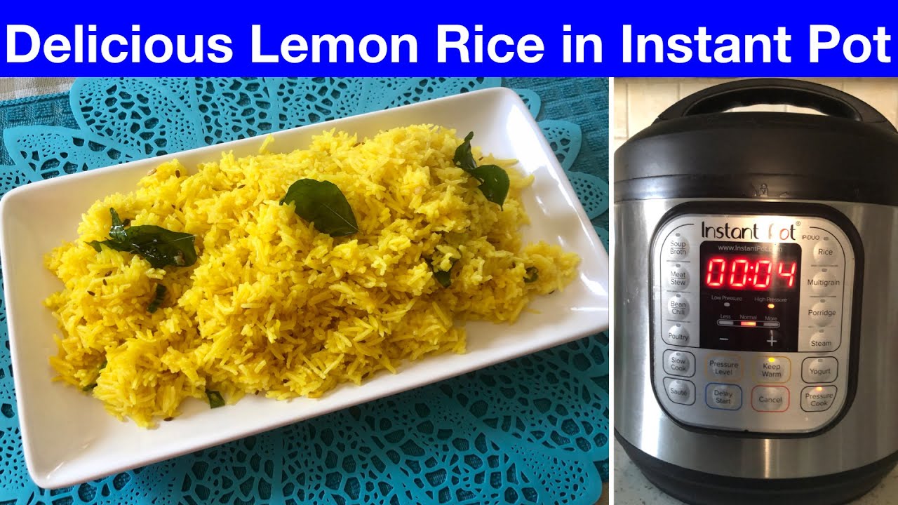 Instant Pot Lemon Rice | Lemon Rice Recipe | Instant Pot Recipe | Lemon Rice | Urdu Hindi