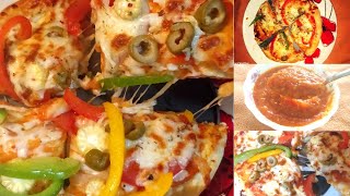 Pizza Recipe in Tamil | Homemade veg Pizza Recipe | How to make Paneer Pizza recipe without oven