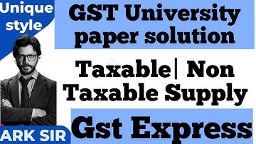 Gst Tax Exempt list | Gst Tax free |Non taxable Servives Under Gst| TYBCOM SEM6|TYBAF GST |ARK sir