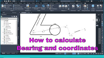 How to calculate coordinates of different points when distances and bearing is given