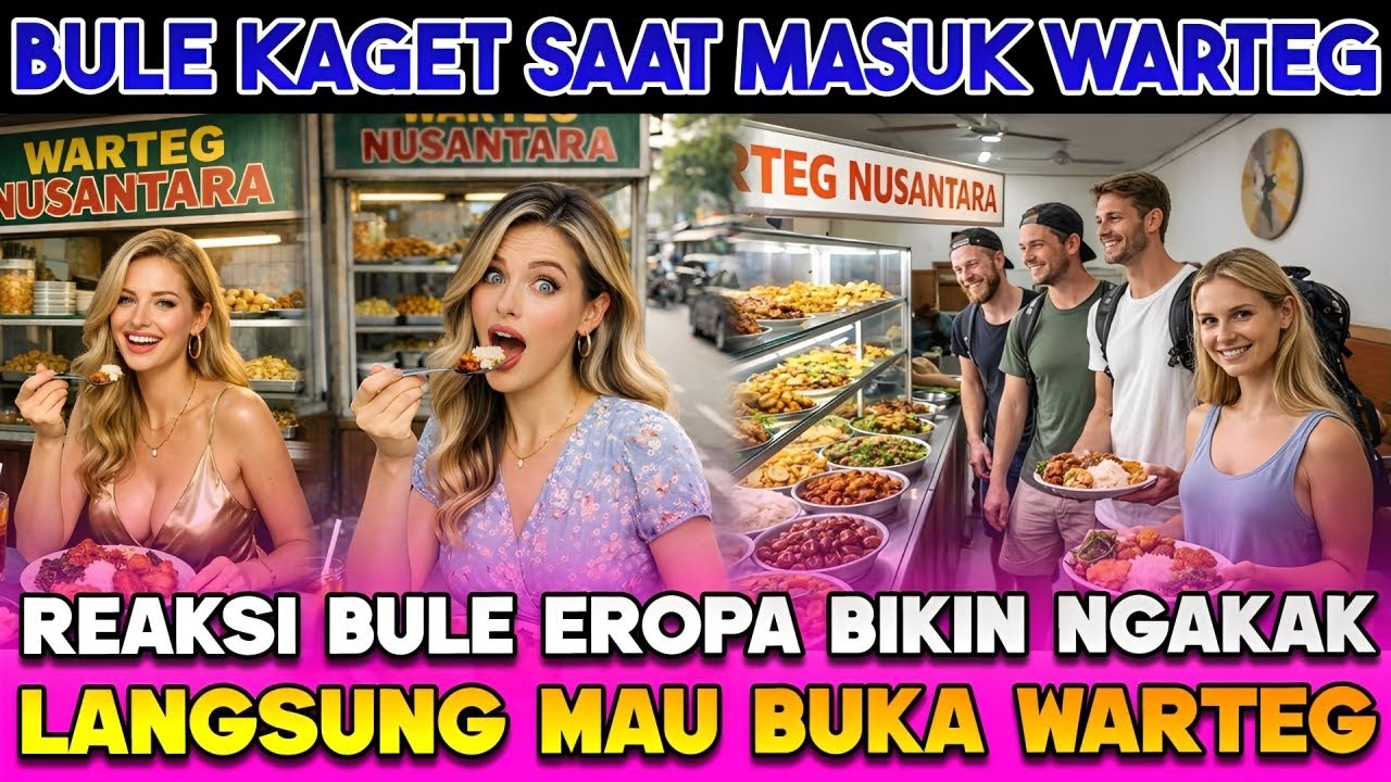 BULE EROPA SYOK‼️ WARTEG Murah Tapi RASANYA “GAK MASUK AKAL” 🤯