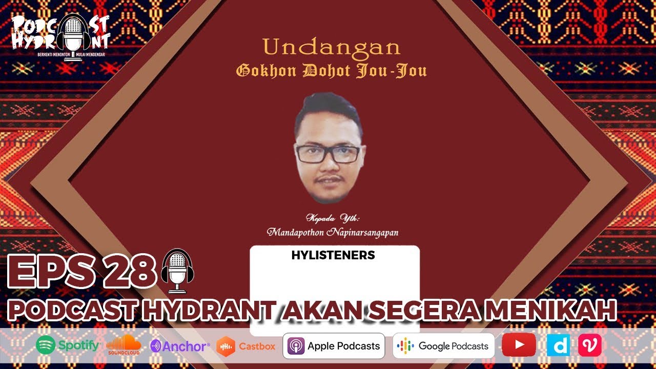 Podcast Hydrant Eps 28 Podcast Hydrant Akan Segera Menikah!!!