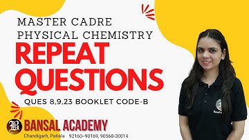 Repeat Questions In Master Cadre Science 18-9-22 | Master Cadre Answer Key | Bansal Academy