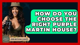 How Do You Choose The Right Purple Martin House? - Bird Watching Diaries