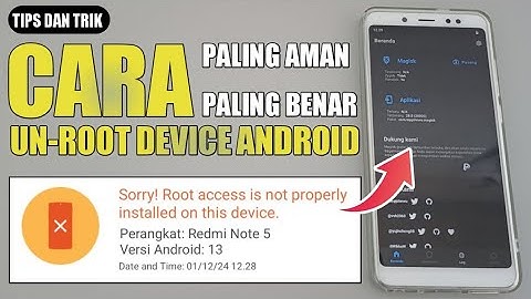 MUDAH BANGET UN-ROOT DEVICE ANDROID !!! CARA TERBARU MELEPAS ROOT DEVICE ANDROID TANPA PC LAPTOP