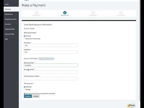 How to pay rent on your portal