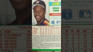GERALD YOUNG 1990 SCORE BASEBALL CARD AWESOME 💯💪⚾