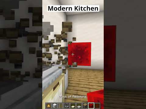 Minecraft Modern Kitchen😱 #shorts
