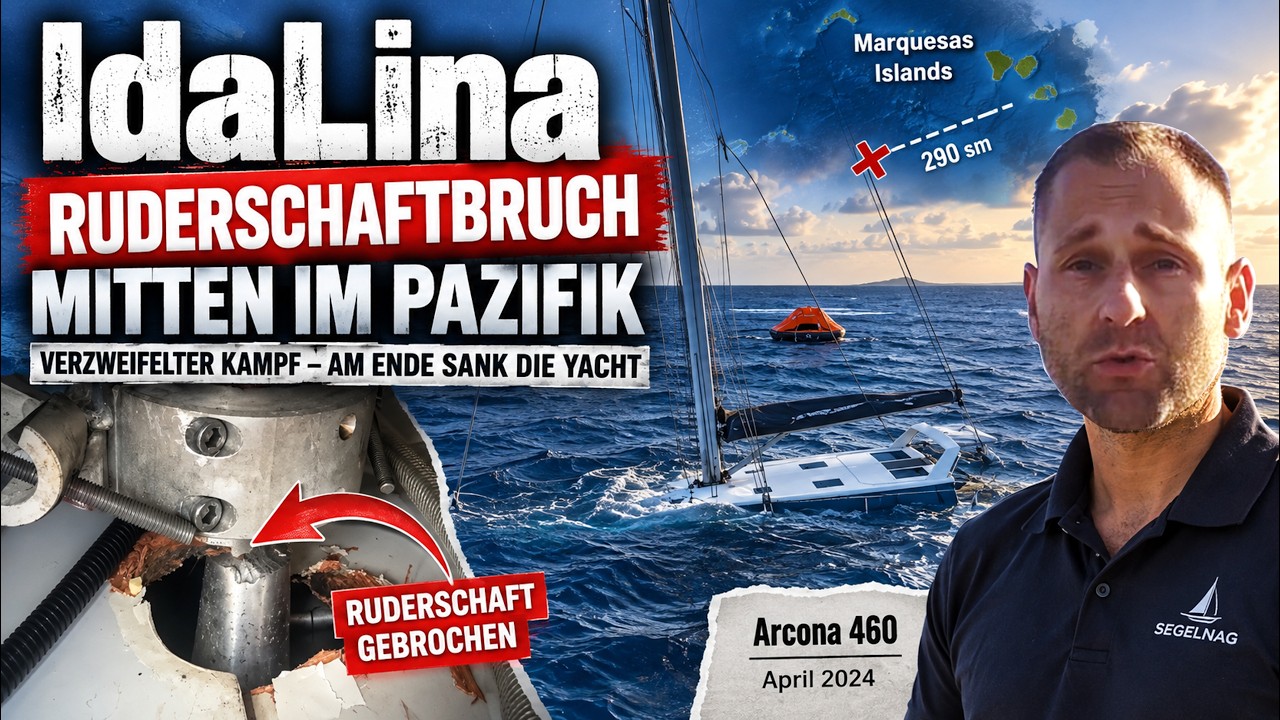 ⁣Yacht sinkt mitten im Pazifik – Unfallanalyse der IdaLina