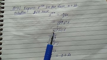 Express i^(-39) in the form a + ib .