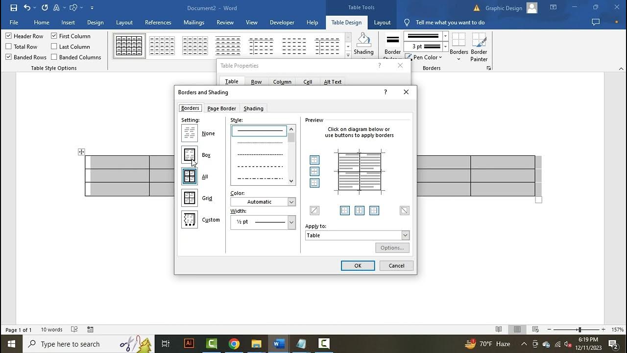 How to insert a line below a table in Word YouTube