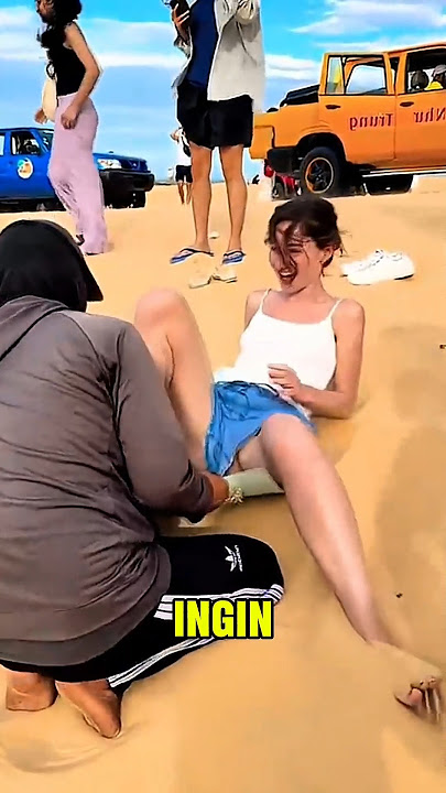 Wanita ini Ingin Meluncur dengan indah! #shortsvideo