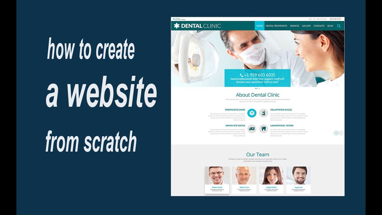 How to create a website with htm css javascript - YouTube