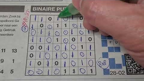 Wednesday. Bonus Extra edition (#8095) Binary01 Sudoku puzzle. 02-28-2024 Extra part 3 of 4