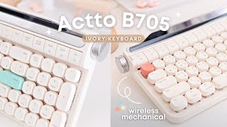 Actto B705 • retro keyboard 🧡 คีย์บอร์ดไร้สายสุดมินิมอล พร้อมช่องวาง iPad | Zanook ft.Big Penguin