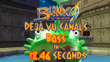 Blinx the Time Sweeper - Deja vu Canals - Boss, Speedrun - 18.46s