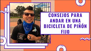 Cómo frenar en una bicicleta de piñón fijo Piñón Fijo  Consejos para andar en fixie