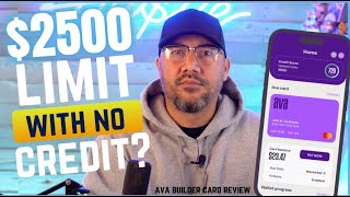 this card claims to have a $2500 credit limit W/O CREDIT - CREDIT BUILDER or REAL CREDIT CARD