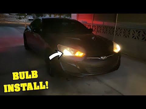 How to Replace Headlight Bulbs for a Hyundai Genesis Coupe! (EASY INSTALL)