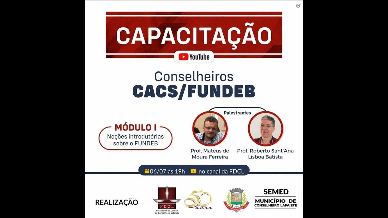 Capacitação para Conselheiros do CACS/Fundeb.