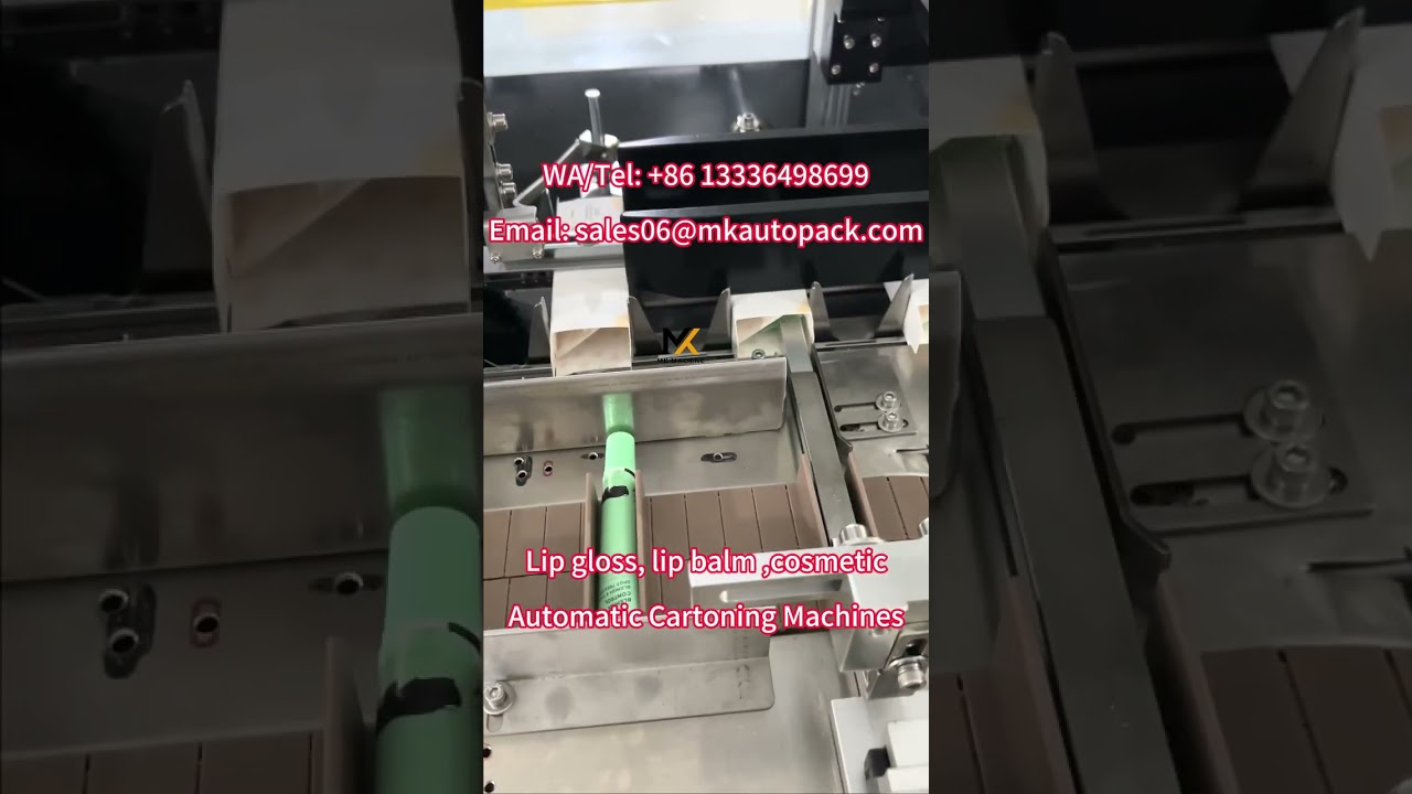 Lip gloss, lip balm Cartoning Machines 