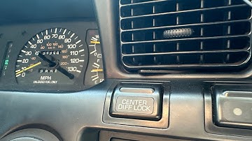 How to operate the center diff lock on 1994 Toyota Land Cruiser 80 series