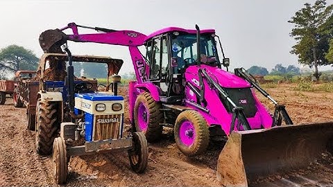 JCB 3dx Backhoe Loading Mud in Mahindra 475 JCB Paipline khudai work video #jcb #jcb3dx #farming